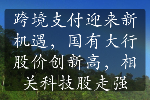 跨境支付迎来新机遇，国有大行股价创新高，相关科技股走强