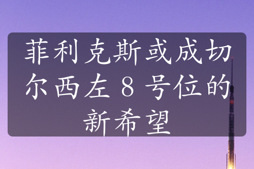 菲利克斯或成切尔西左 8 号位的新希望